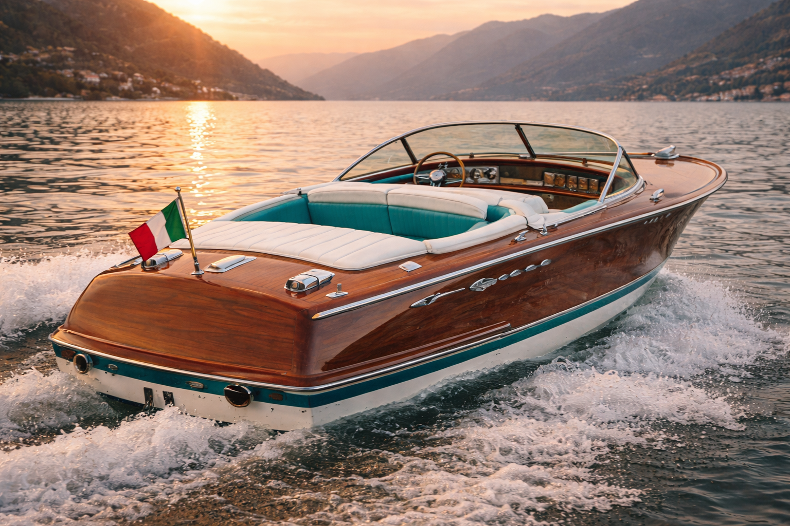 Riva Aquarama Super – immagine generata con IA